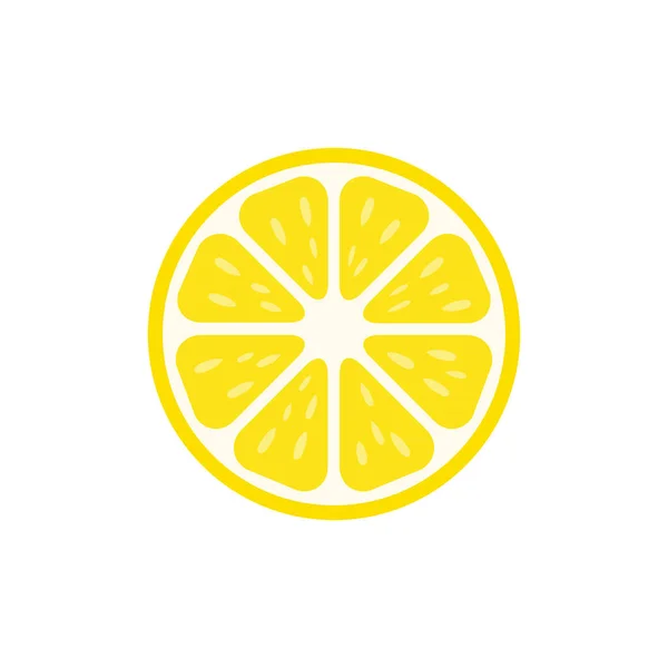 Значок Ломтика Лимона Иллюстрация Вектора Мира Лимона Изолирована Белом Символ — стоковый вектор