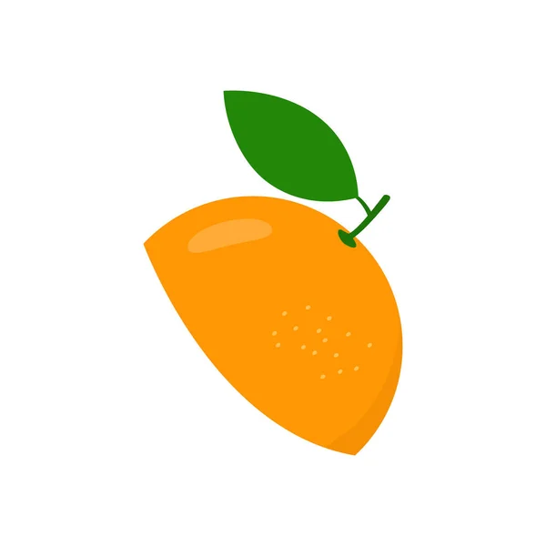 Orangenscheiben Symbol Orangefarbene Friedensvektorillustration Isoliert Auf Weiß Leckeres Symbol Für — Stockvektor