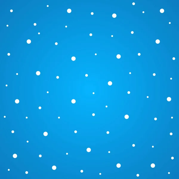Winter Schnee Hintergrund Vektor Illustration Blaue Weihnachten Schneeflocken Hintergrund — Stockvektor