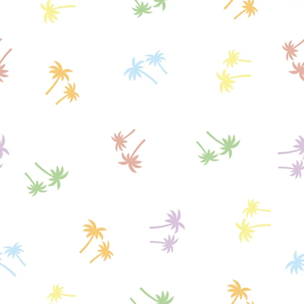 Безшовна Текстура Візерунка Пальми Друк Пальмового Дерева Векторний Фон Ілюстрації — стоковий вектор