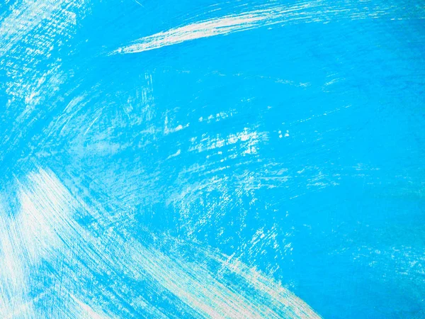 Ανοιχτό Μπλε Χέρι Ζωγραφισμένο Αφηρημένο Φόντο Χονδρός Βαμμένος Τοίχος Μπλε — Φωτογραφία Αρχείου