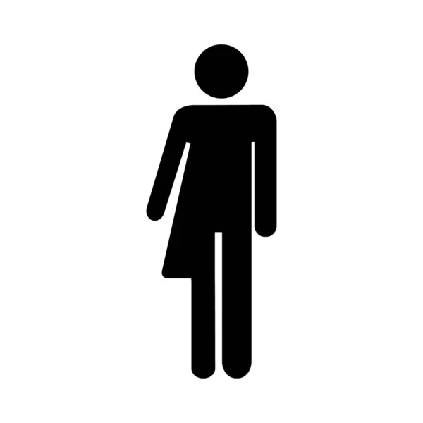 Transgender Icoon Biseksueel Symbool Gender Identiteit Teken Vector Illustratie Geïsoleerd — Stockvector