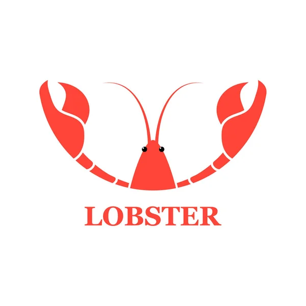 Lobster icon. Sea food concept vector illustration isolated on white. Lobster head symbol. — Stock Illustration Lobster Icon Sea Food Concept Vector Illustration Isolated White Lobster Vector Graphics