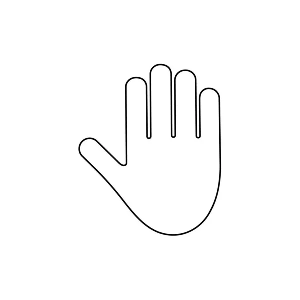 Εικόνα Ανθρώπινης Γραμμής Χεριών Άνθρωποι Βραχίονα Μαύρο Διανυσματική Απεικόνιση Απομονώνονται — Διανυσματικό Αρχείο