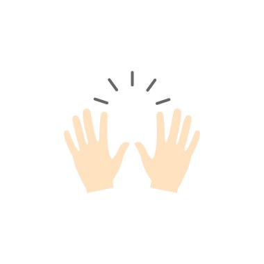 Kaldırılan emoji vektör illüstrasyonu beyaza izole edildi.