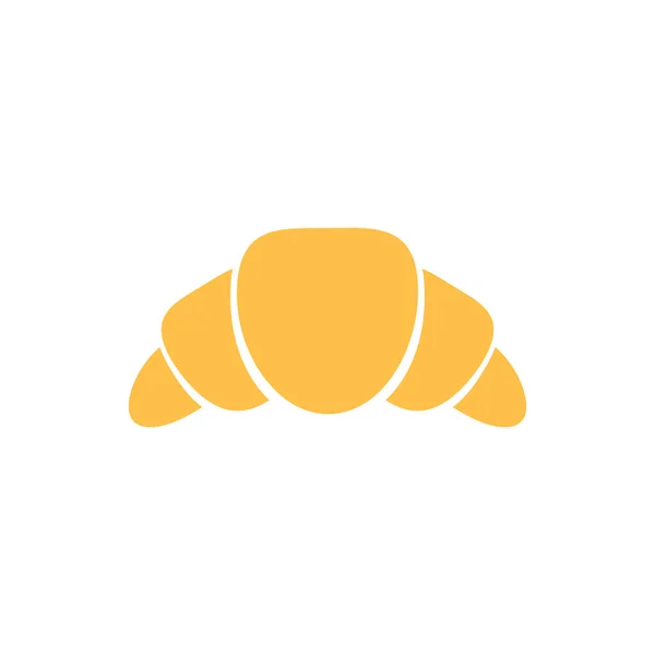 Croissant Icon Food Fresh Outline Vector Illustration Isolated White Croissant — Stock Photo, Image
