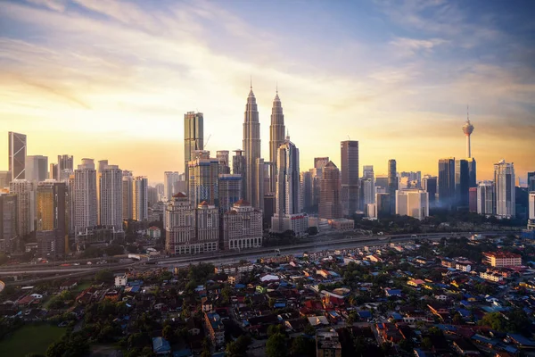 马来西亚吉隆坡 吉隆坡市 黎明时分 — 图库照片