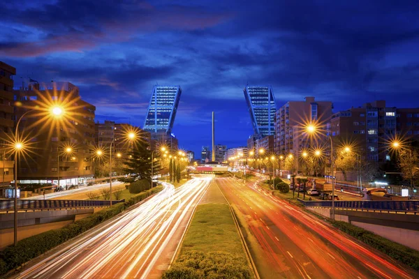 Nové Hospodářské Centrum Madrid Španělsko Jeden Turistických Atrakcí Města — Stock fotografie