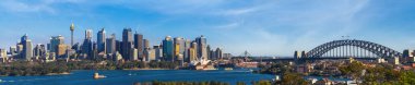 Sydney şehir, cityscape New South Wales, Avustralya Hayvanat Bahçesi Sydney görünümü noktasından Panoraması.