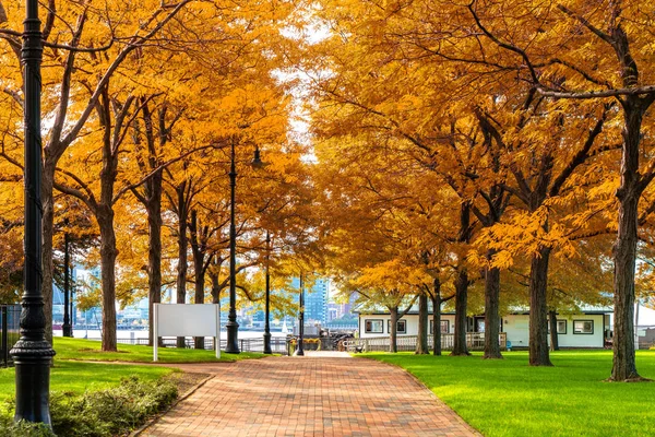 Podzimní Park Bostonu Usa Velká Fáze Ameriky — Stock fotografie