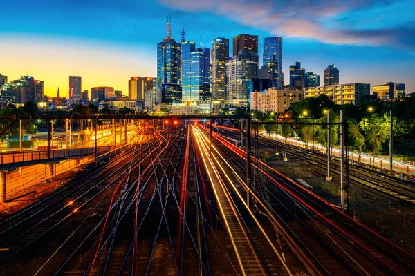Мельбурн поїзд staation — стокове фото