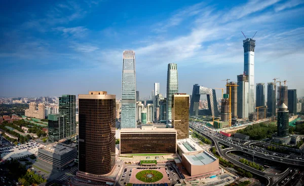 China modern financial district skyline — Stock Photo, Image