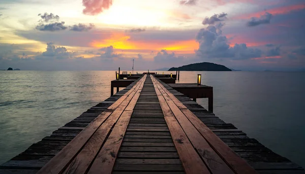 Brücke im Ort in koh mak , — Stockfoto