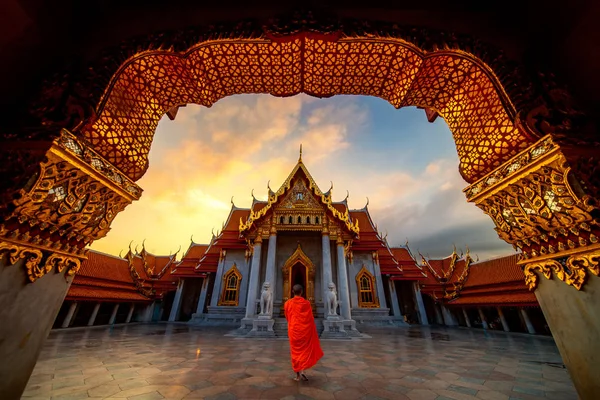 Marmurowa Świątynia Bangkok — Zdjęcie stockowe