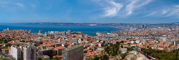 Panoramatický pohled na město Marseille — Stock fotografie