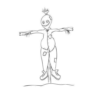 Sevimli bir yüzü ile Bahçe effigy.