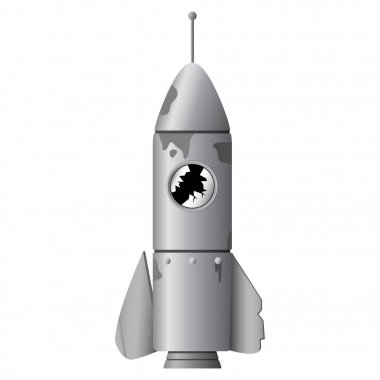 Roketvektör 3d modeli.