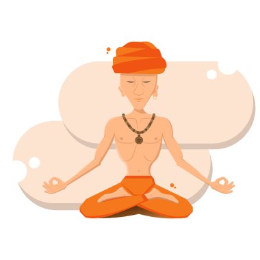 İnsan meditasyon yapıyor. Yavuz.