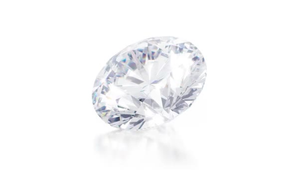 Diamant d'animation 360 degrés. Rotation de boucle sans couture avec scintillements. rendu 3D 