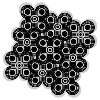 Beyaz arka plan üzerinde siyah tasarlamak vektör çizim.