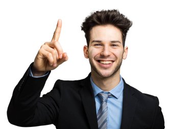 Çözümü olan genç bir iş adamı