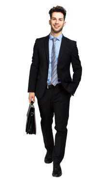 Beyaz bir arka plan karşı firendly Yöneticisi