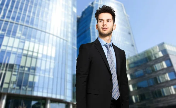 Portrait Businessman City — Stock Photo, Image