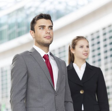 Şehirdeki genç iş adamları 