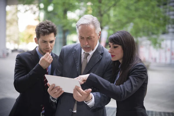 Group Business People Using Digital Tablet — Stock Photo, Image