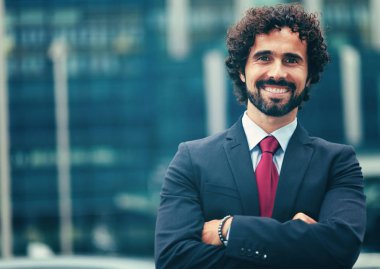 Yakışıklı erkek Yöneticisi açık