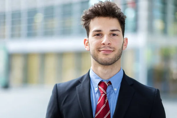 Young Businessman City — Stock Photo, Image