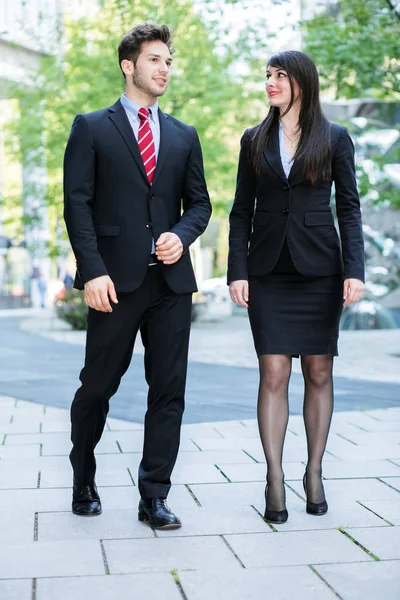 Business Partners Outdoor City — Stock Photo, Image