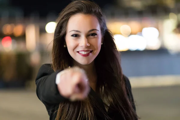 Young Manager Pointing His Finger You Recruitment Concept — Stock Photo, Image