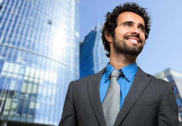 Portrait Confident Manager Urban Setting — Stock Photo, Image