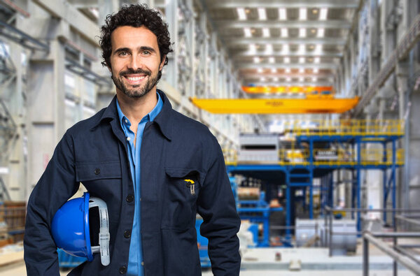 Site manager in constriction site  