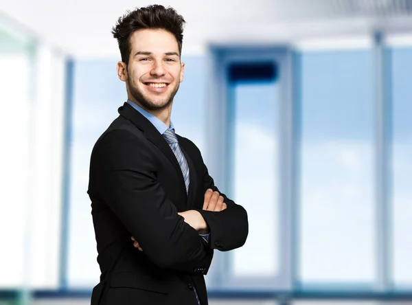 Jeune Manager Dans Son Bureau — Photo