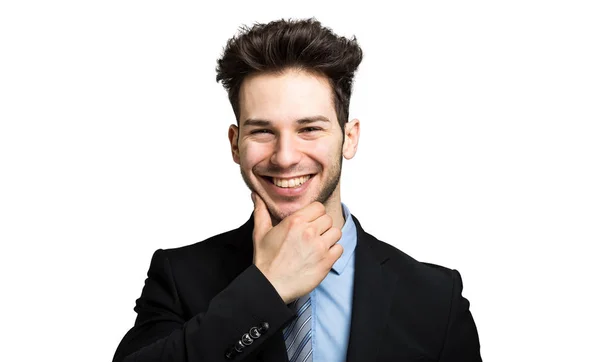 Young Manager Portrait Isolated White — Stock Photo, Image
