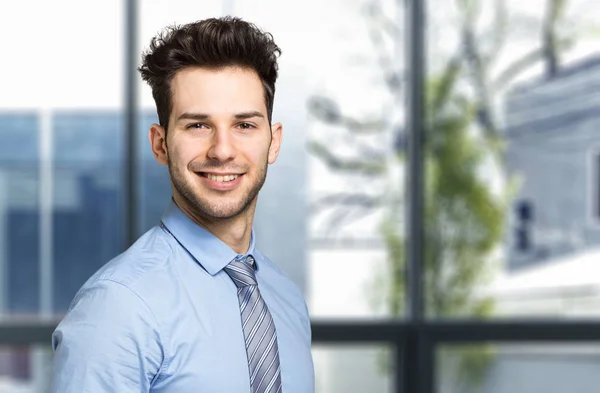 Young Manager His Office — Stock Photo, Image