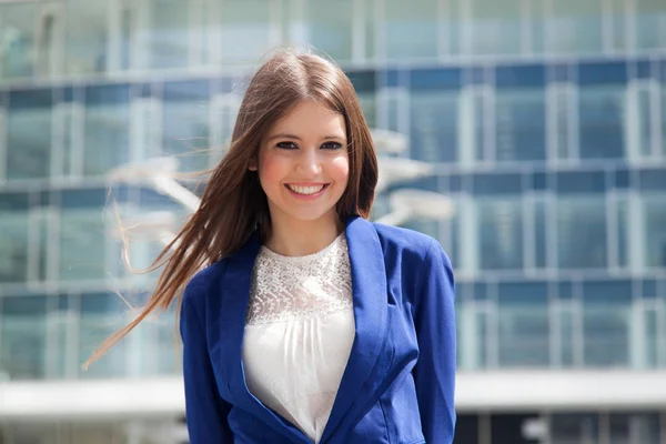 Young Businesswoman City — Stock Photo, Image