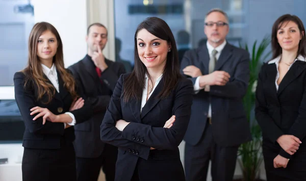 Gruppo Uomini Affari Nel Loro Ufficio — Foto Stock