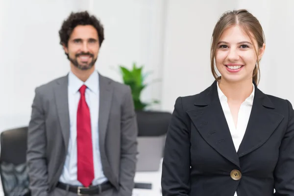 Portrait Young Business People Office — Stock Photo, Image