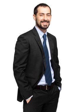 Yakışıklı bir iş adamının portresi