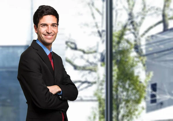 Jeune Manager Dans Son Bureau — Photo