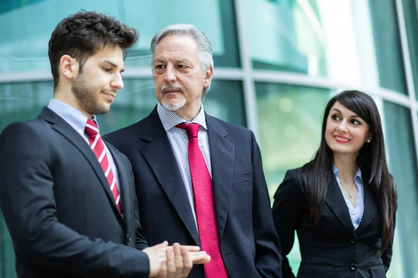 Grupo Empresários Discutindo — Fotografia de Stock