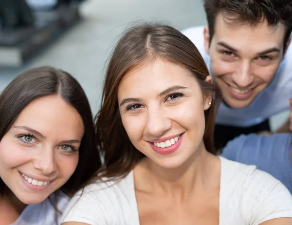 Group Friends Taking Selfie Together Royalty Free Stock Images