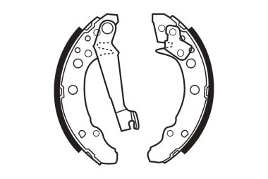 fren balataları grafik vektör görüntü