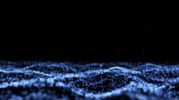 ちらつきの粒子、粒子のランダムな運動 — ストック動画