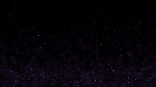 경 입자, 입자의 임의의 움직임입니다. 에 아름 다운 편안한 배경. Bokeh와 빛나는 입자 — 비디오
