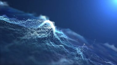 Arka plan ile taşıma ve titreme parçacıklar. Zemin bokeh