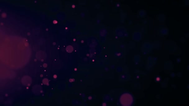 Abstract background with moving and flicker particles. On beatiful relaxing Background. — Stock Video
